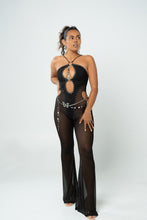 Load image into Gallery viewer, Butterfly Jumpsuit & Belt - Black